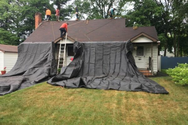 New roof installation