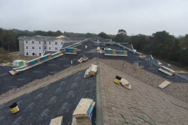 New roof installation